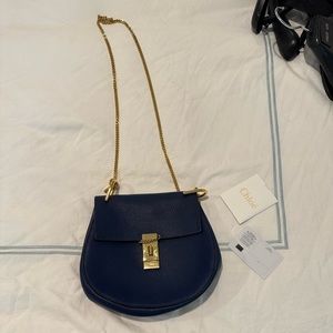 Navy leather CHLOE purse!!!